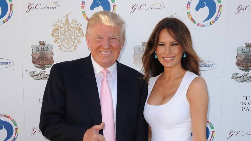 Donald Trump cùng người vợ hiện tại Melania