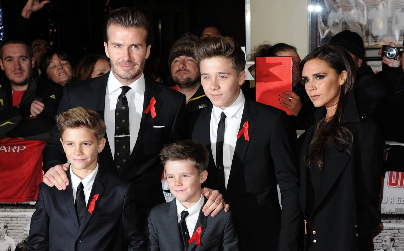 Gia đình Beckham trong một sự kiện
