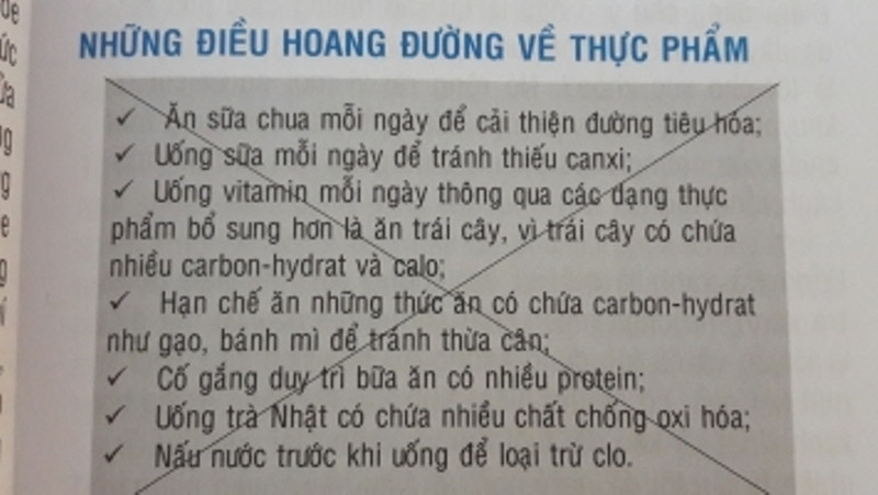 Những điều hoang đường về thực phẩm