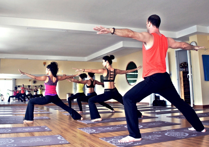 Một lớp học Yoga tại Hà Nội