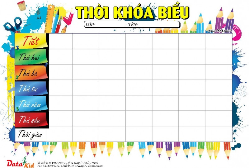 Thời khóa biểu chính là thời tiết