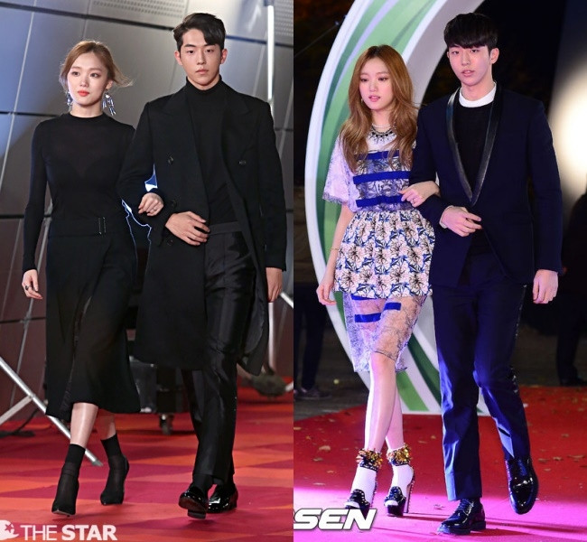Nam Joo Hyuk và Lee Sung Kyung cùng tham gia các sự kiện lớn