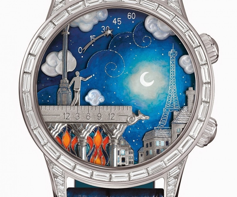 Đồng hồ được thiết kế vẽ tay với những hình ảnh tự nhiên thơ mông, thể hiện ước mơ của người đeo.
