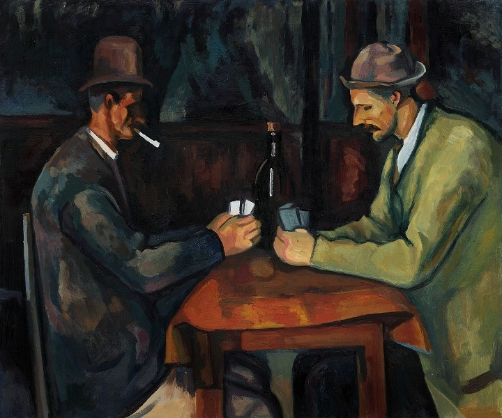 Bức tranh The card Players (Người chơi bạc)