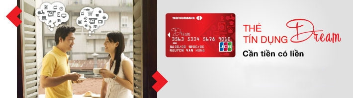 Thẻ tín dụng của Techcombank có hạn mức 