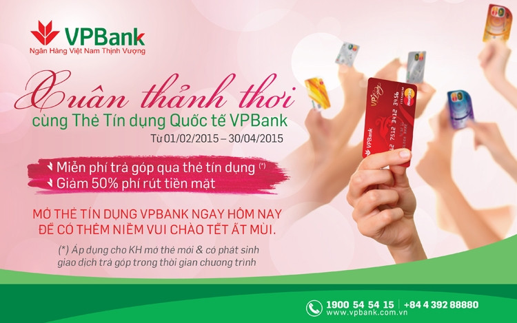 Thẻ tín dụng VPBank có rất nhiều ưu đãi dành cho khách hàng