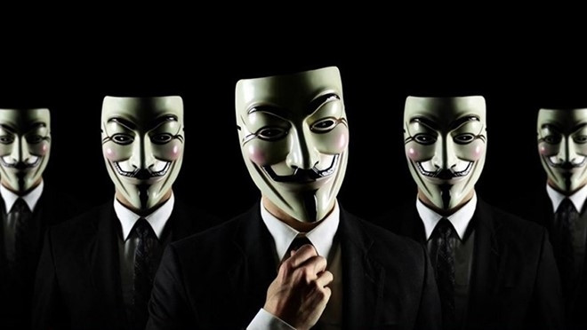 Anonymous nổi tiếng với biểu tượng mặt nạ Guy Fawkes