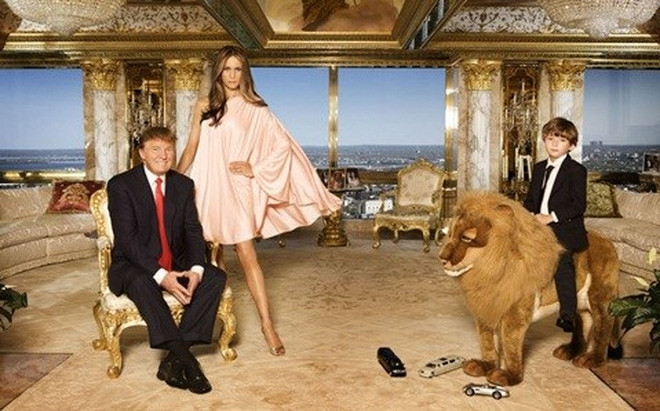 Trump bên vợ và con trai út