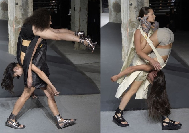 Show diễn “vác người” của Rick Owens