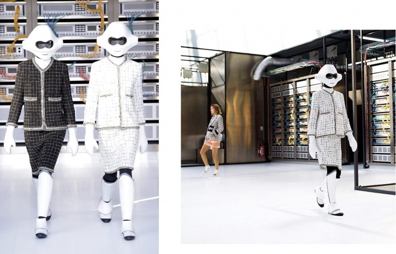 Người mẫu robot trên sàn diễn của Chanel