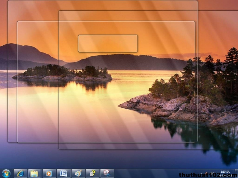 Nếu đây là hình nền Desktop của bạn và bạn muốn thấy một lát hãy bấm Windows + Space