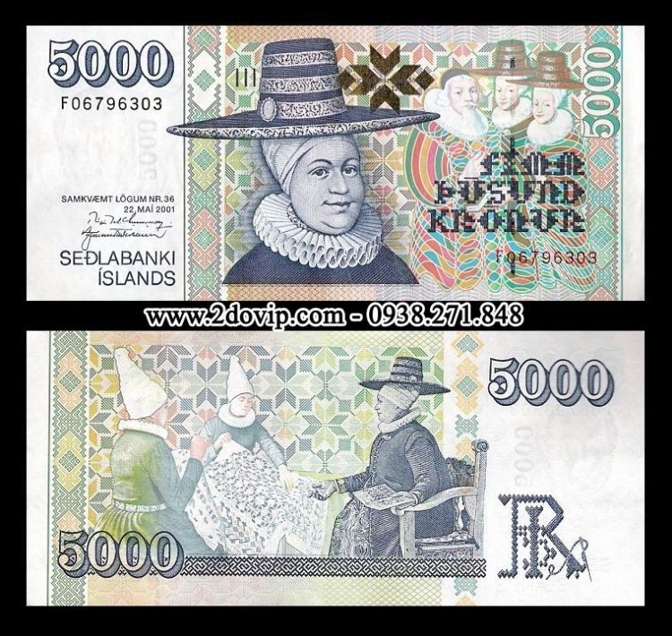 Tờ kronur của Iceland