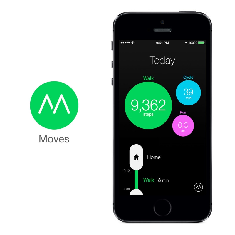 Ứng dụng Moves trên hệ điều hành IOS