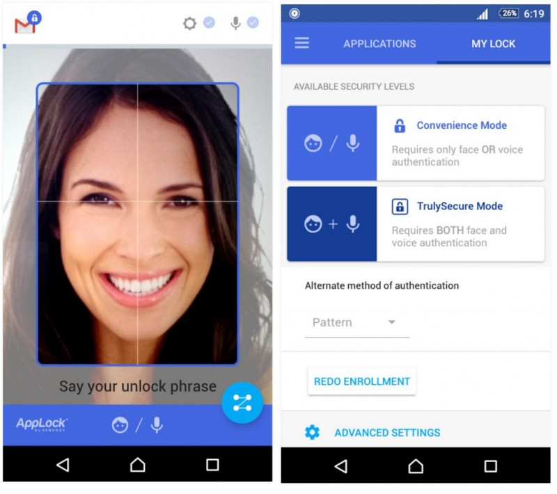 AppLock Face/Voice Recognition