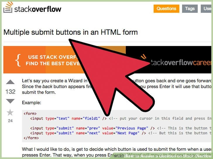 Giao diện của Stack Overflow