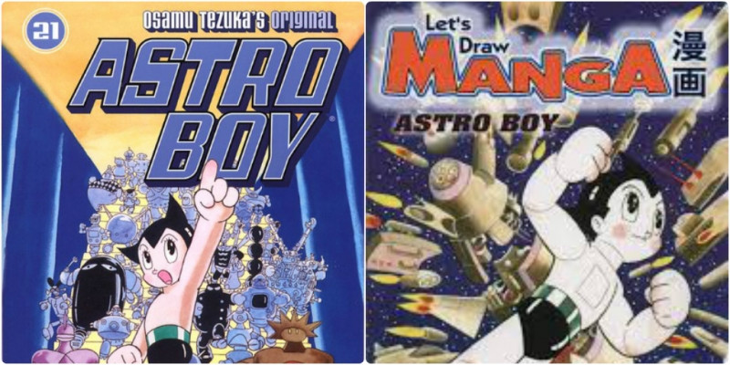 Bìa các tập truyện Astro Boy.