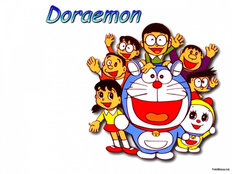 Các nhân vật chính trong Doraemon.