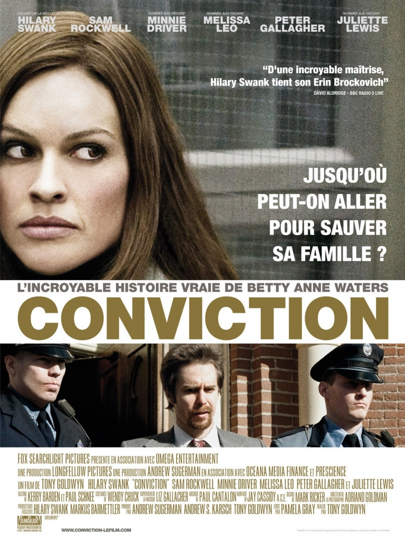 Betty và các diễn viên trong phim Conviction
