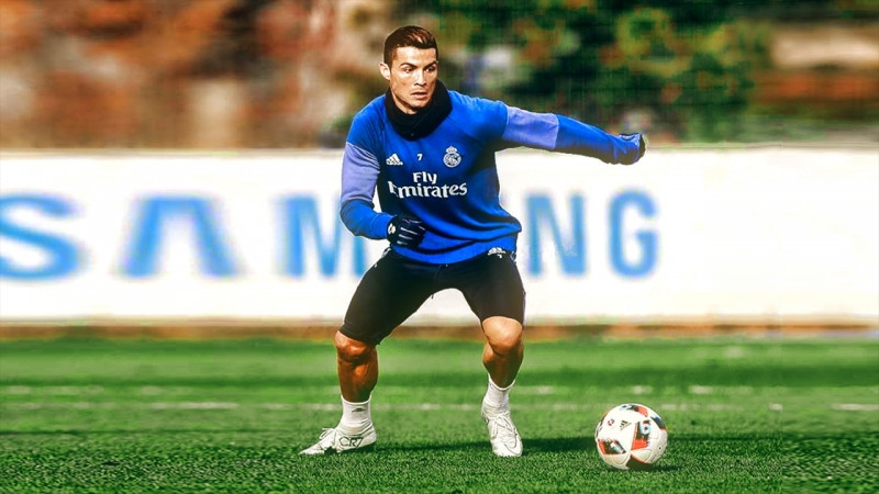 Ronaldo có một thân hình hoàn hảo trong môn bóng đá