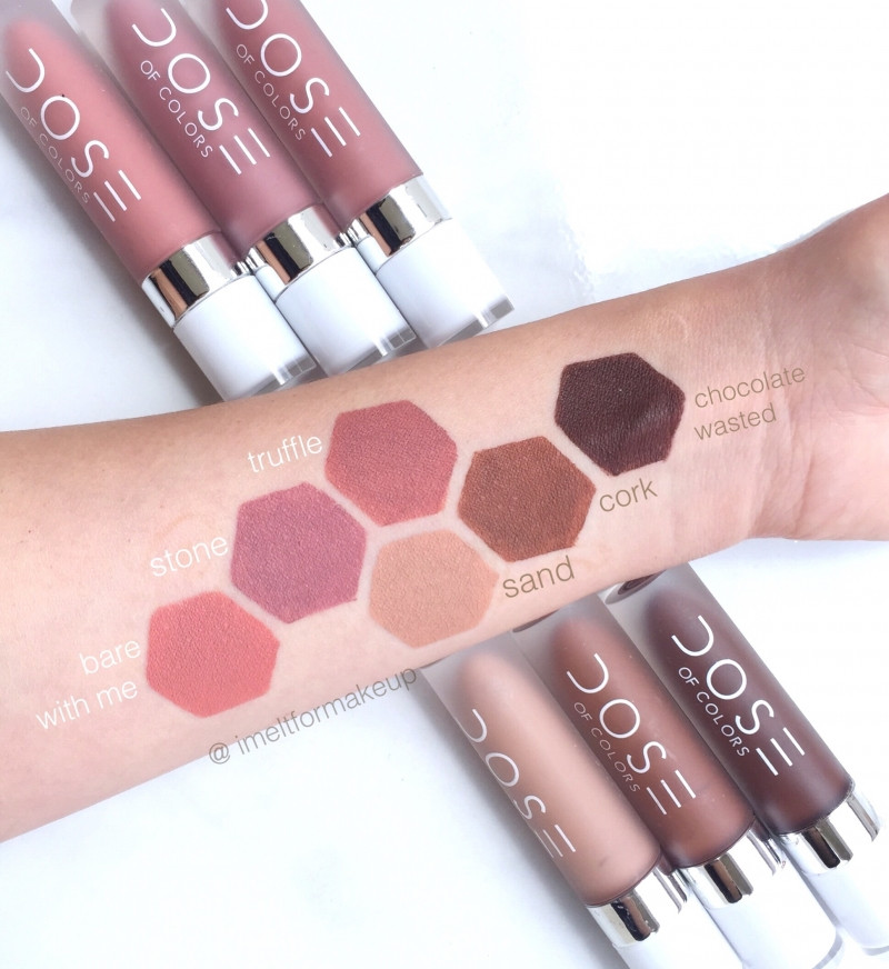 Dose Of Colors Liquid Lipstick Colors.