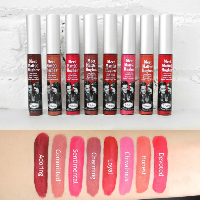 Thiết kế vỏ và bảng màu của TheBalm Liquid Lipstick.