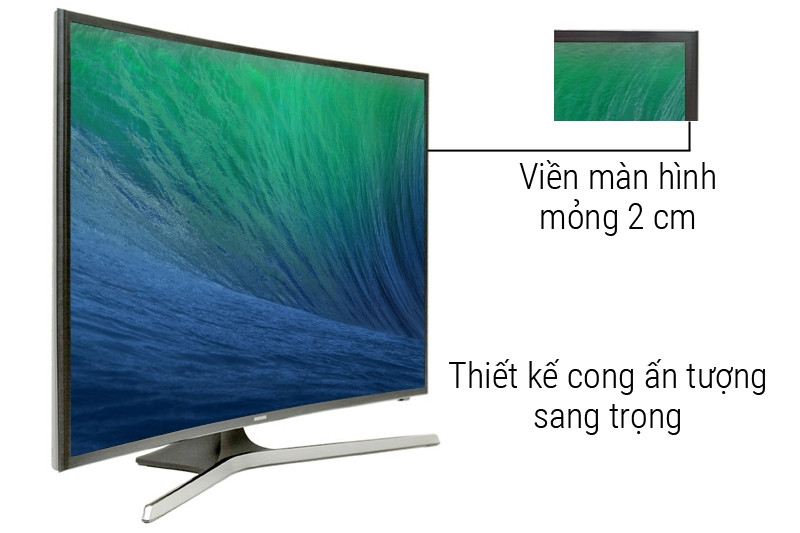 Smart tivi 49 inch UA49KU6100 của hãng Samsung sở hữu màn hình cong độc đáo