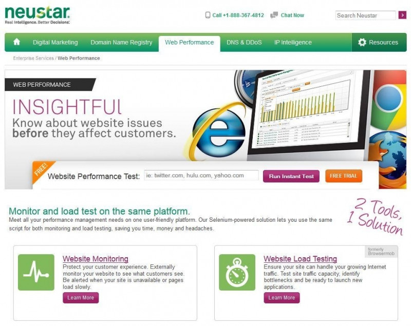 Do có server tại Singapore nên Neustar Web Performance có thể đánh giá tốc độ website ở Việt Nam rất nhanh.