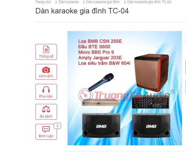 Dàn karaoke gia đình TC-04