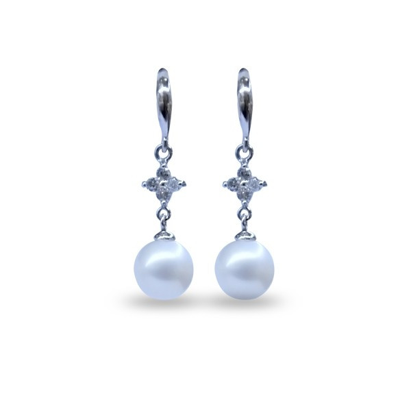 Bông tai ngọc trai Earring Akoya K9R4 (hình ảnh lấy từ website của Sea Pearl)