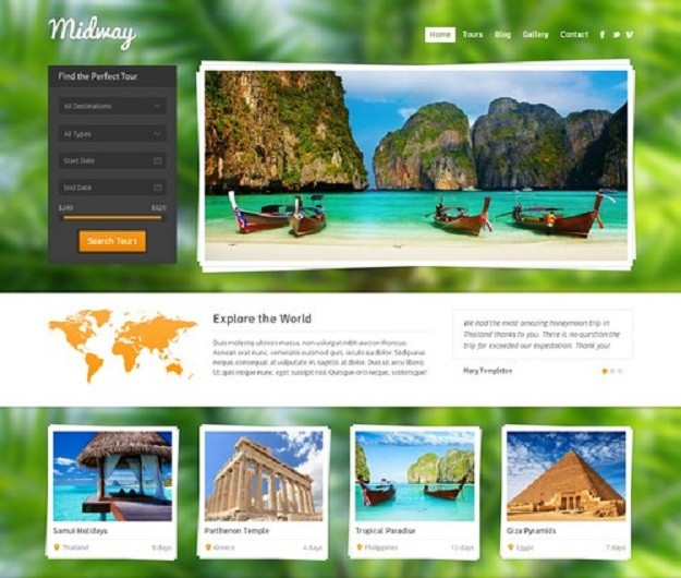 Dịch vụ thiết kế website du lịch của Webico