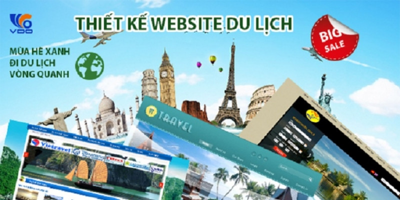 Dịch vụ thiết kế web du lịch của VDO