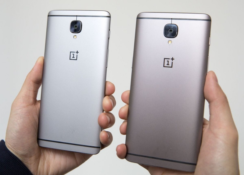 OnePlus 3 (bên trái) và OnePlus 3T (bên phải).