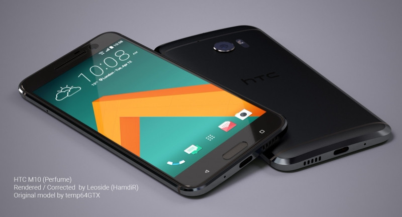 Mặt trước và sau của HTC 10.