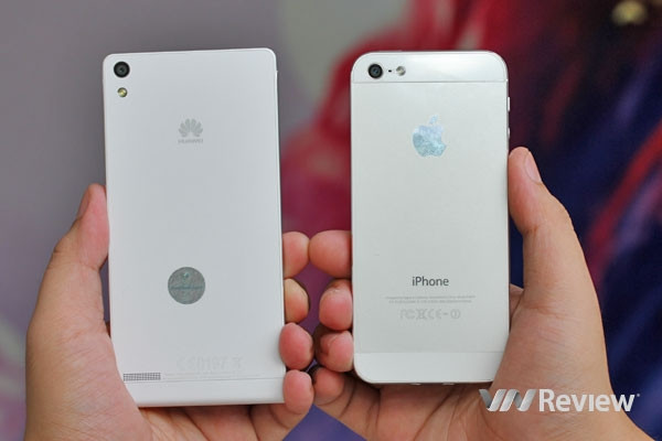Sự giống nhau của Huawei Ascend P6 và Iphone 5s