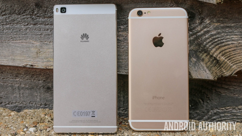 Huawei P8 không hề thua kém khi so sánh với Iphone 6
