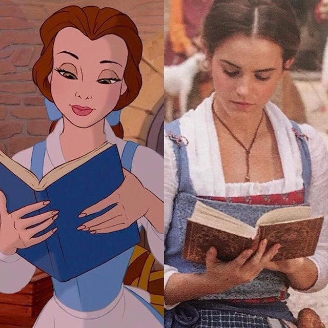 Belle rất thích đọc sách, tuy nhiên dân làng lại coi cô là một cô gái kỳ lạ trong làng
