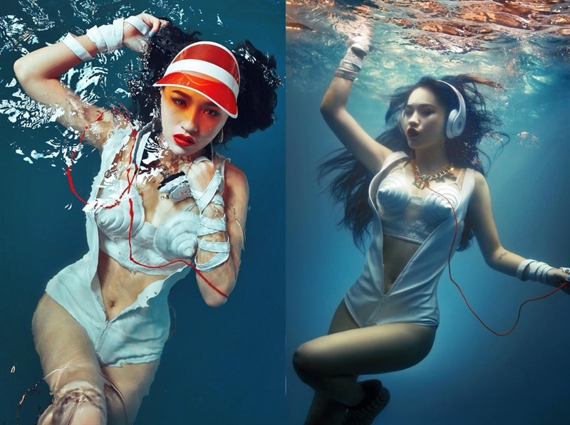 DJ Tít xinh đẹp và gợi cảm trong bộ ảnh dưới nước