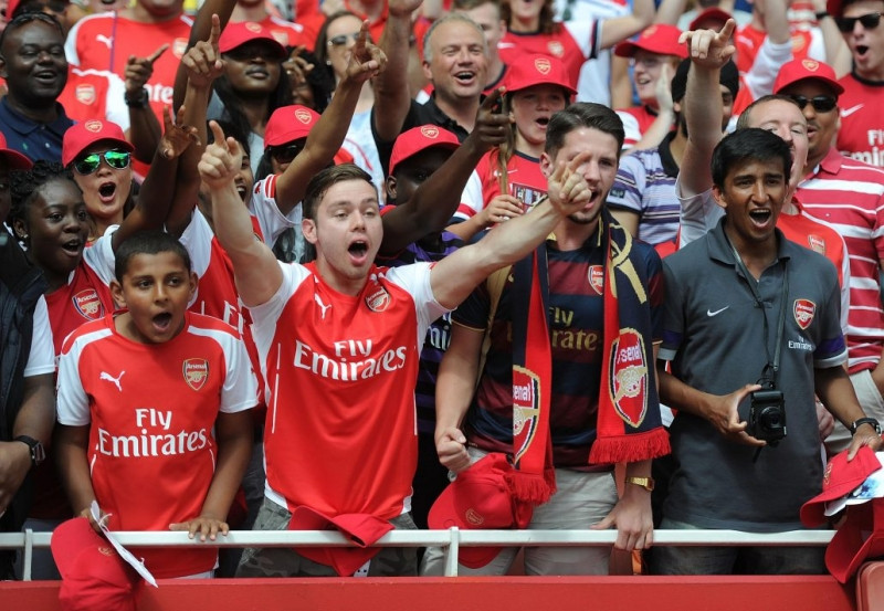 Rất nhiều fan hâm mộ lối chơi đẹp mắt của Arsenal