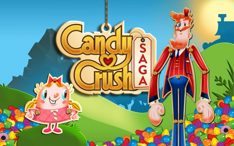 Màu sắc tươi sáng của game Candy Crush Saga