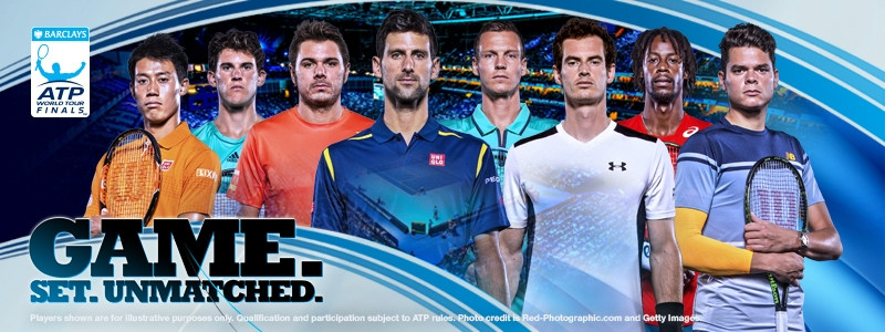 8 tay vợt xuất sắc nhất tham dự ATP World Tour Finals