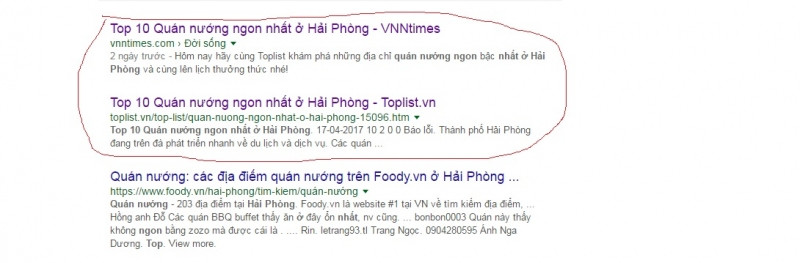 Phát hiện trang web vi phạm bản quyền bài viết của Toplist mà còn đứng top trên