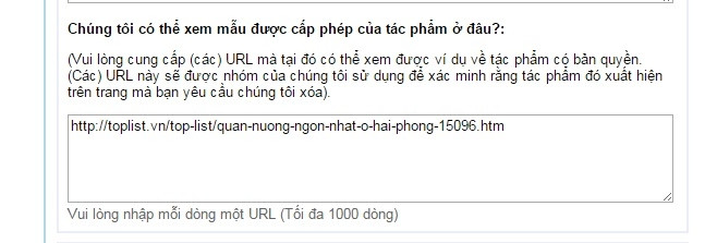 Bạn copy link bài viết của bạn trên Chúng tôi vào hộp thoại