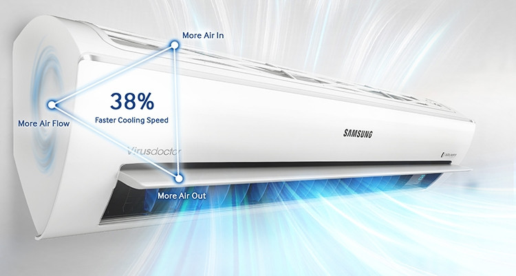 Máy Lạnh Inverter Samsung AR10KVFSCUR 1.0HP