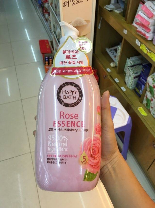 Sữa tắm cao cấp Happy Bath 500ml Hàn Quốc - Rose Essence - Hoa Hồng