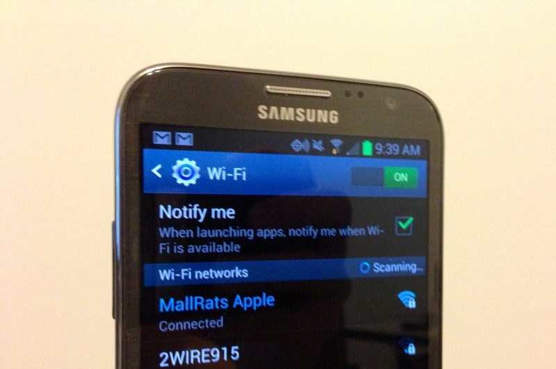 Điện thoại Samsung mất wifi