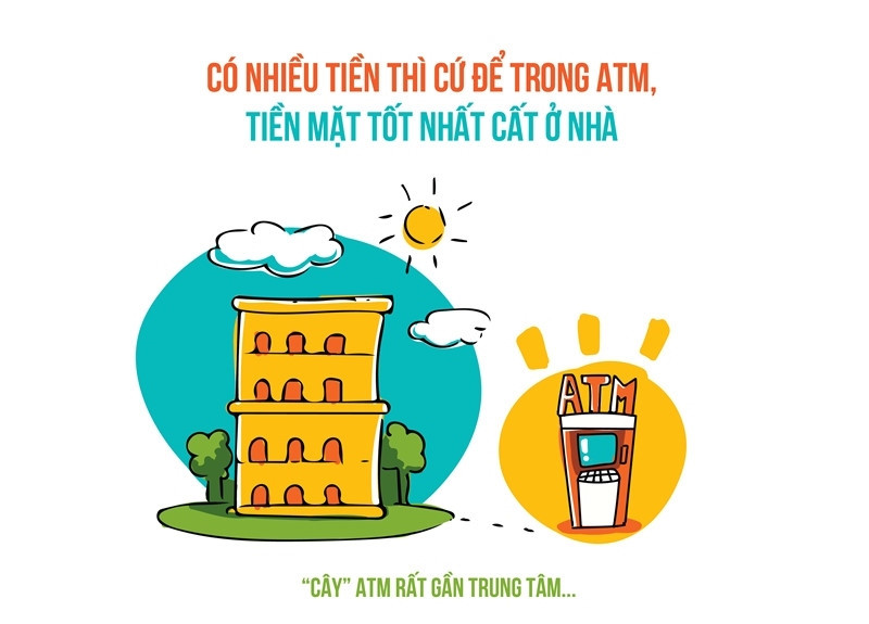 Hãy để tiền trong thẻ ATM