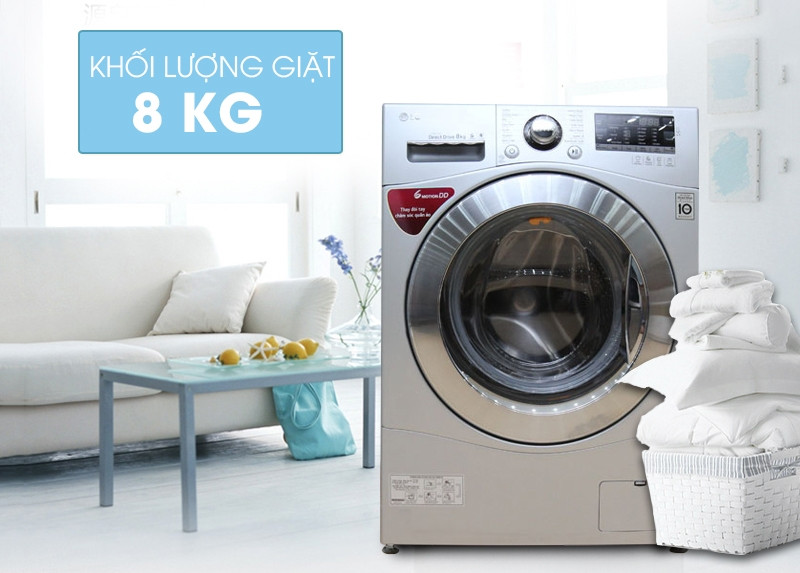 Máy giặt lồng ngang LG F1408NPRL sở hữu thiết kế sành điệu