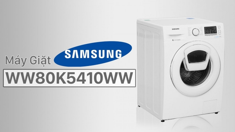 WW80K5410WW/SV là một trong những chiếc máy giặt Samsung cửa ngang tốt nhất hiện nay