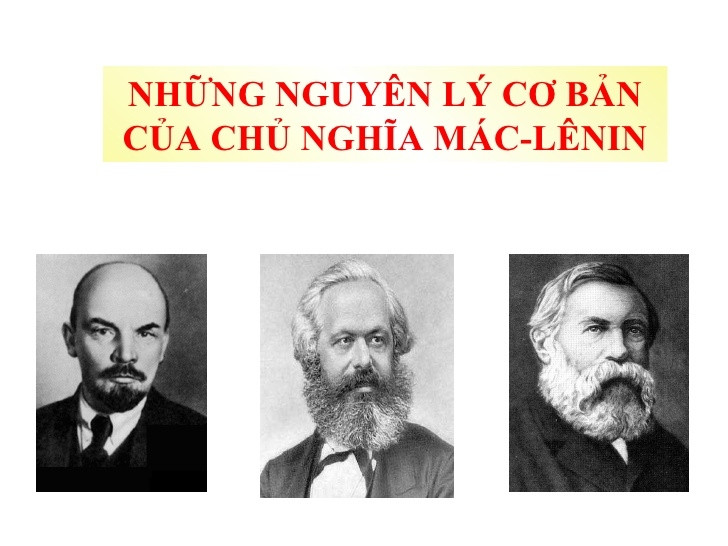 Những nguyên lý cơ bản của chủ nghĩa Mác - Lênin