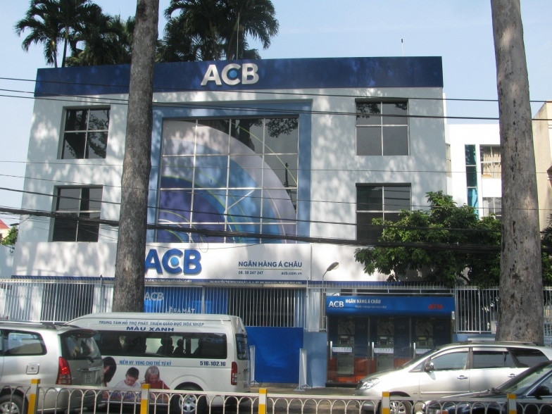Trụ sở chính của ACB ở đường Nguyễn Thị Minh Khai, TP.HCM
